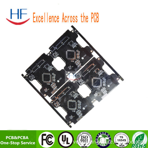Double Copper Multilayer Assembly PCB with Black Printed Circuit Board